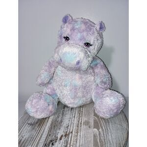 BUILD A BEAR WORKSHOP -  Purple Tie-Dye Hippo Stuffed Animal (Approx. 11 Inches)